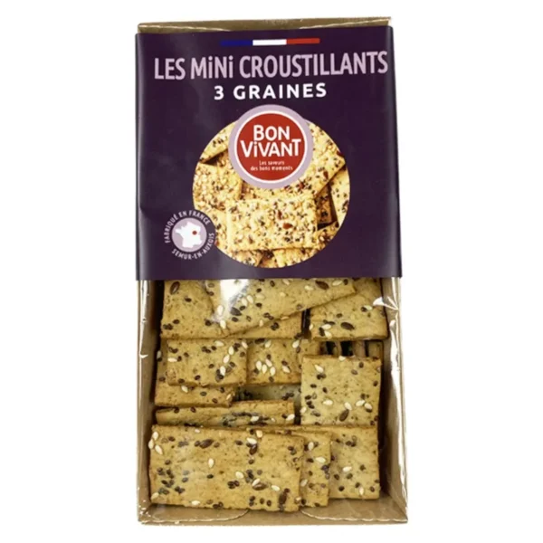 MINI CROUSTILLANTS 3 GRAINES - "BON VIVANT"