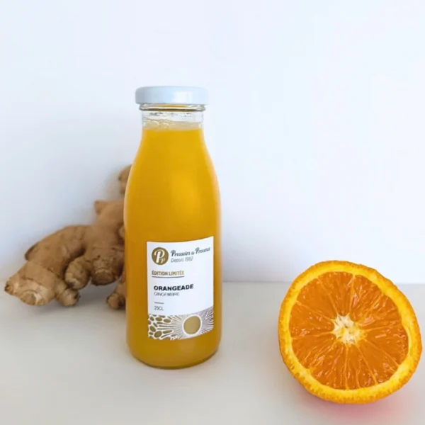 JUS ORANGEADE GINGEMBRE - "PRESSOIRS DE PROVENCE"