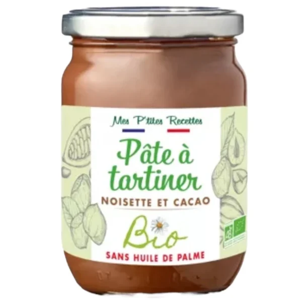 PATE A TARTINER NOISETTE ET CACAO BIO - "MES P'TITES RECETTES"