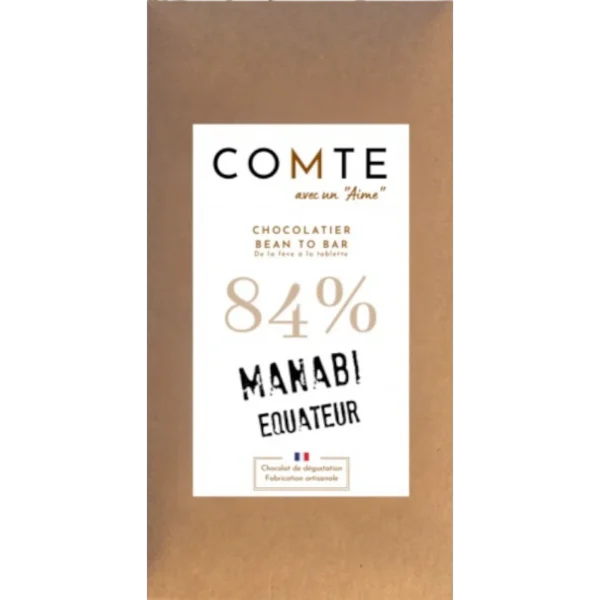 CHOCOLAT NOIR 84% MANABI ÉQUATEUR - COMTE