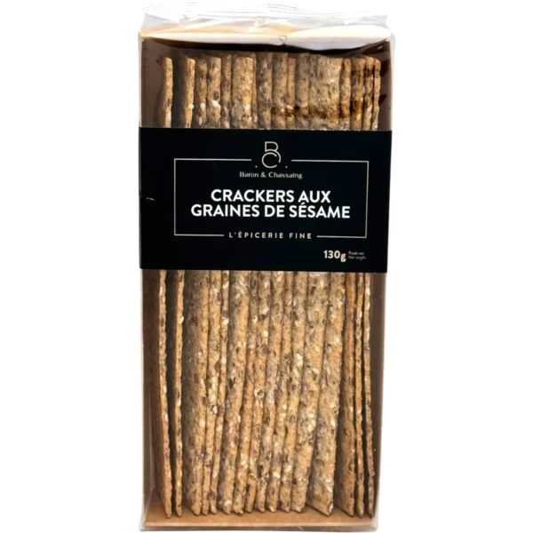 CRACKERS AU GRAINES DE SÉSAMES - "BARON et CHASSAING"