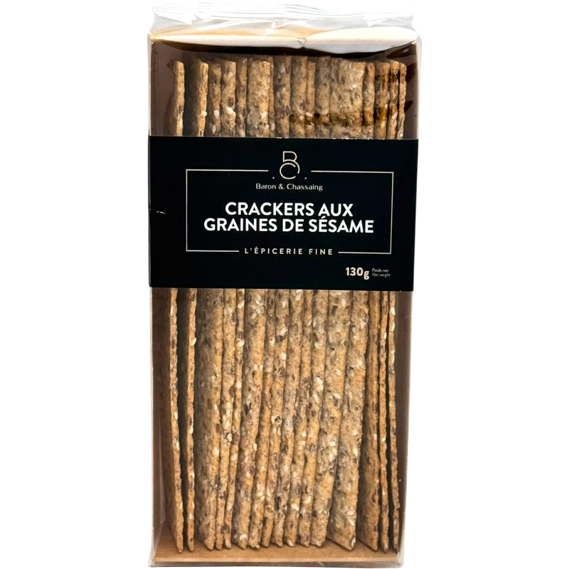 CRACKERS AU GRAINES DE SÉSAMES - "BARON et CHASSAING"