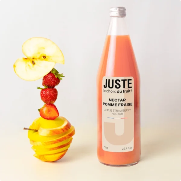 NECTAR POMME FRAISE 75 CL - "JUSTE"